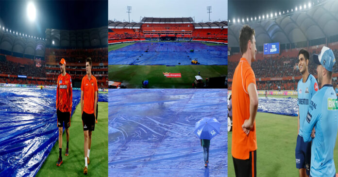 SRH vs GT Match abandoned without a ball being bowled due to rain